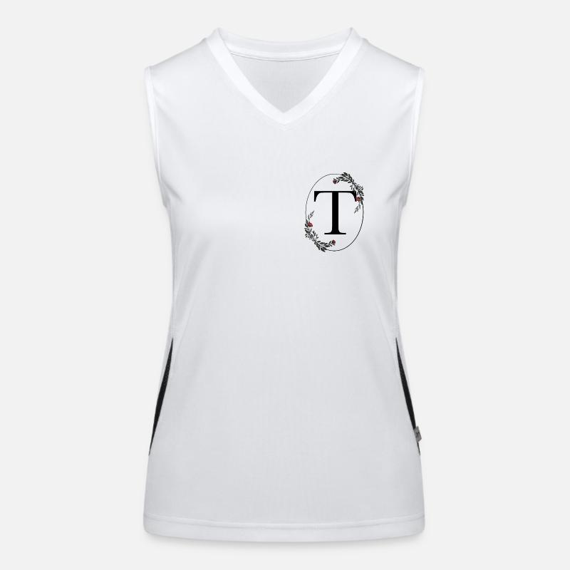 Letter T Women's Functional Contrast Tank Top