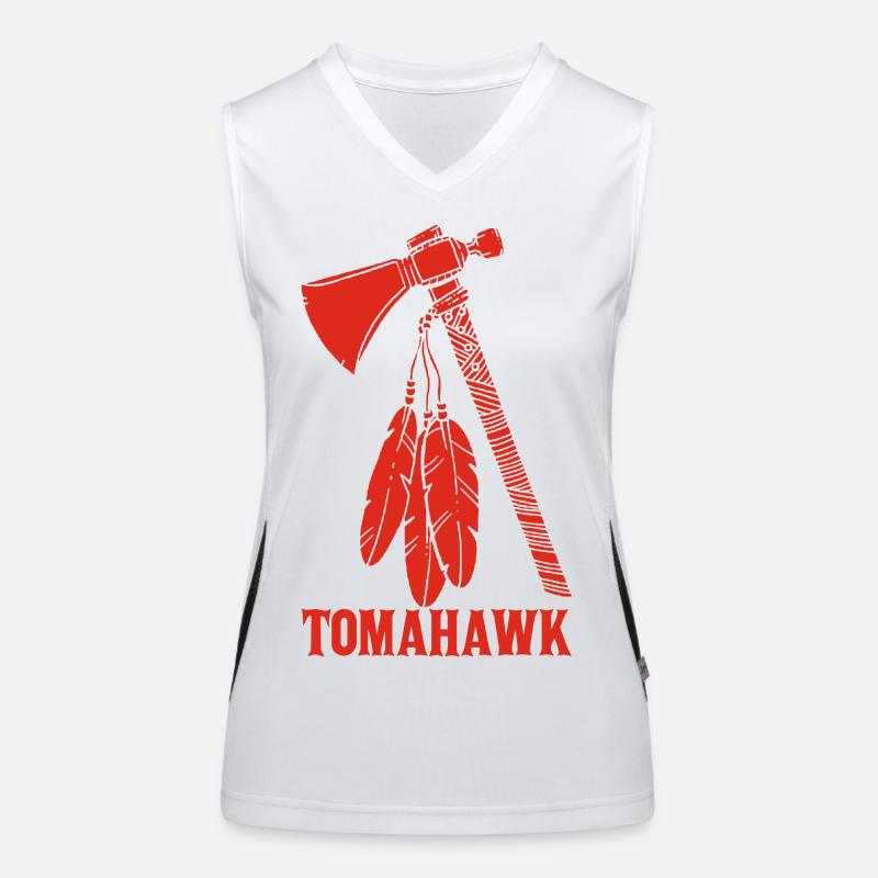 Tomahawk rouge Débardeur respirant contrasté Femme