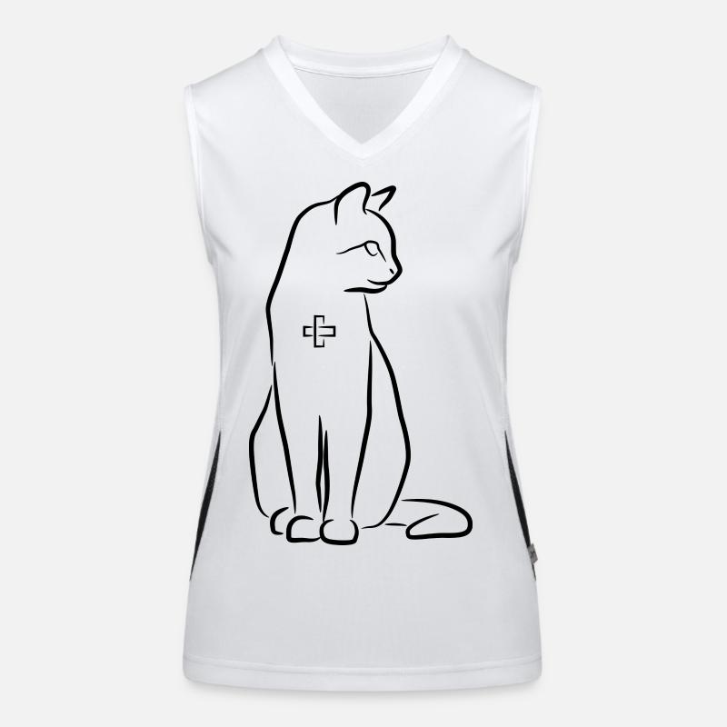 Cat First Aid Women's Functional Contrast Tank Top