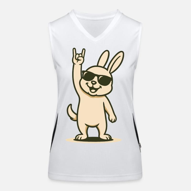 Rocker-Hasi mit Style Funktionelles Kontrast-Tank Top für Frauen
