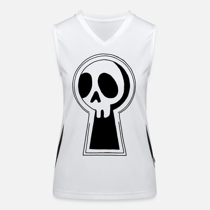 The Black Death is watching us Women's Functional Contrast Tank Top