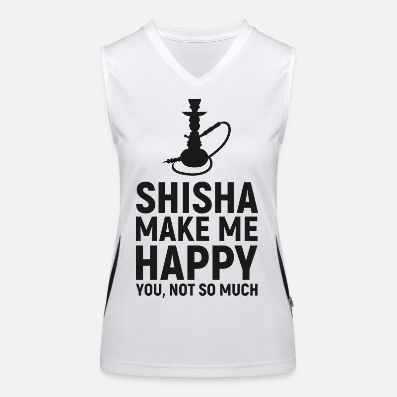 Shisha Make Me Happy Hookah Quote Women's Functional Contrast Tank Top