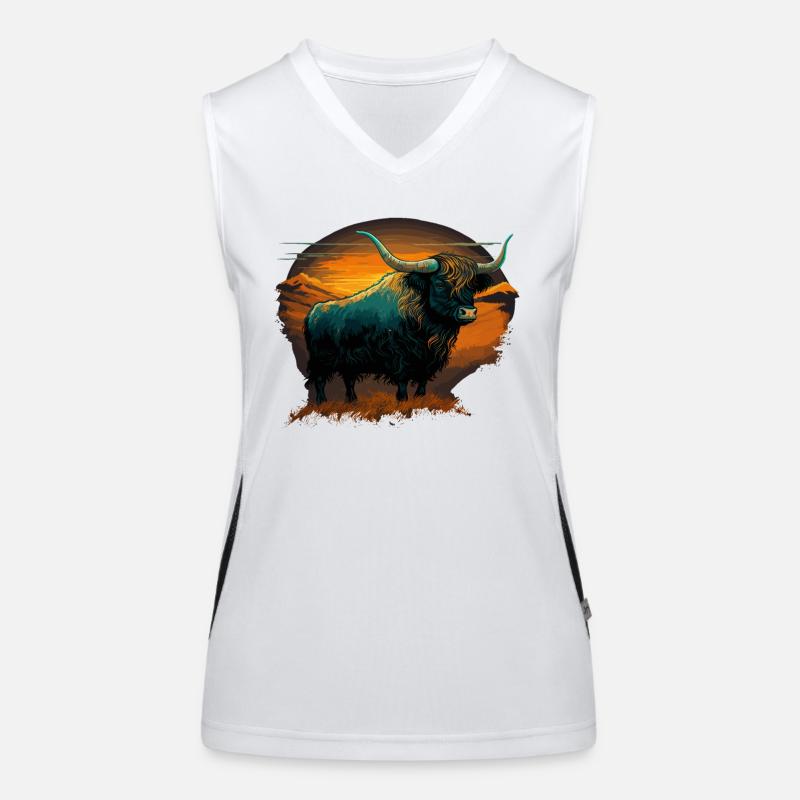 Berg Yak Funktionelles Kontrast-Tank Top für Frauen