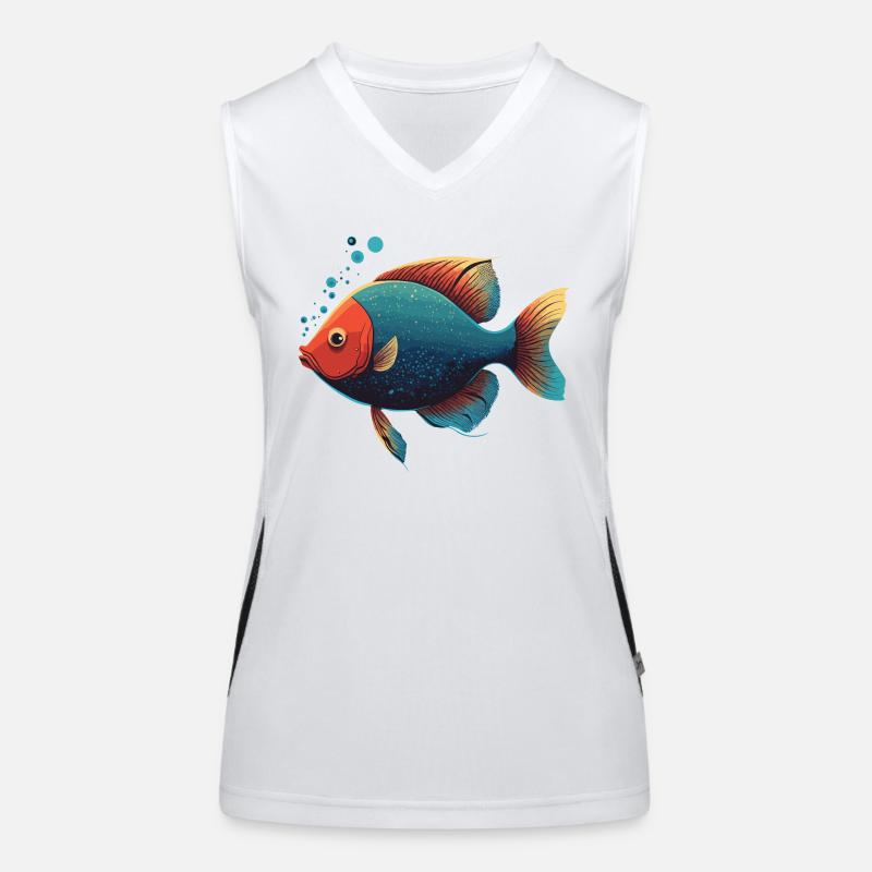 Poissons de mer Débardeur respirant contrasté Femme