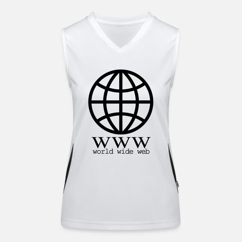 internet globe - Internet Globe Débardeur respirant contrasté Femme