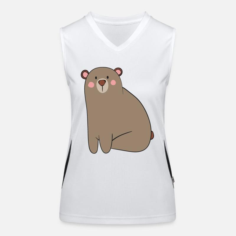 Bär Funktionelles Kontrast-Tank Top für Frauen