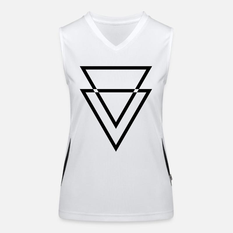 2 Dreiecke Funktionelles Kontrast-Tank Top für Frauen