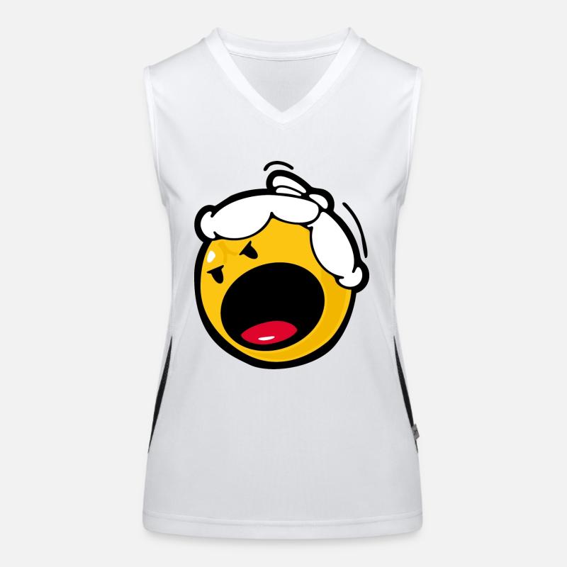 Smiley Anger Madness Débardeur respirant contrasté Femme