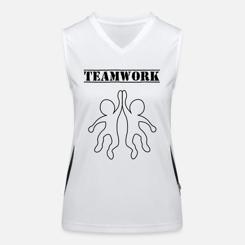teamwork_01 Funktionelles Kontrast-Tank Top für Frauen