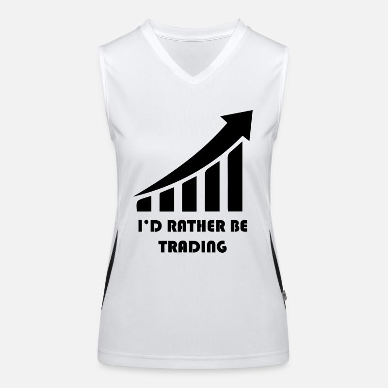 Trading de Bitcoin et d'actions cryptographiques Débardeur respirant contrasté Femme