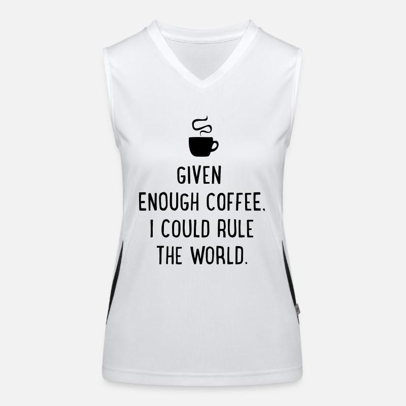Kaffee Funktionelles Kontrast-Tank Top für Frauen