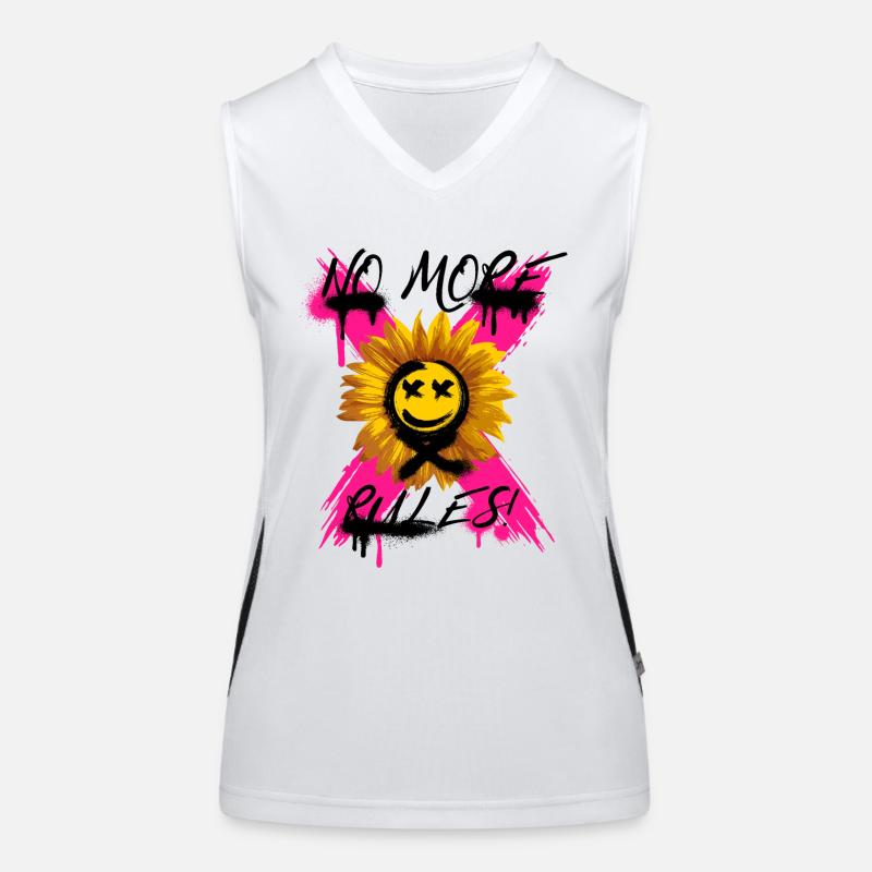 No More Rules a Women's Functional Contrast Tank Top