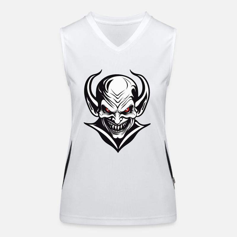 Devil / Hell / Horror / Devilish / Evil Women's Functional Contrast Tank Top