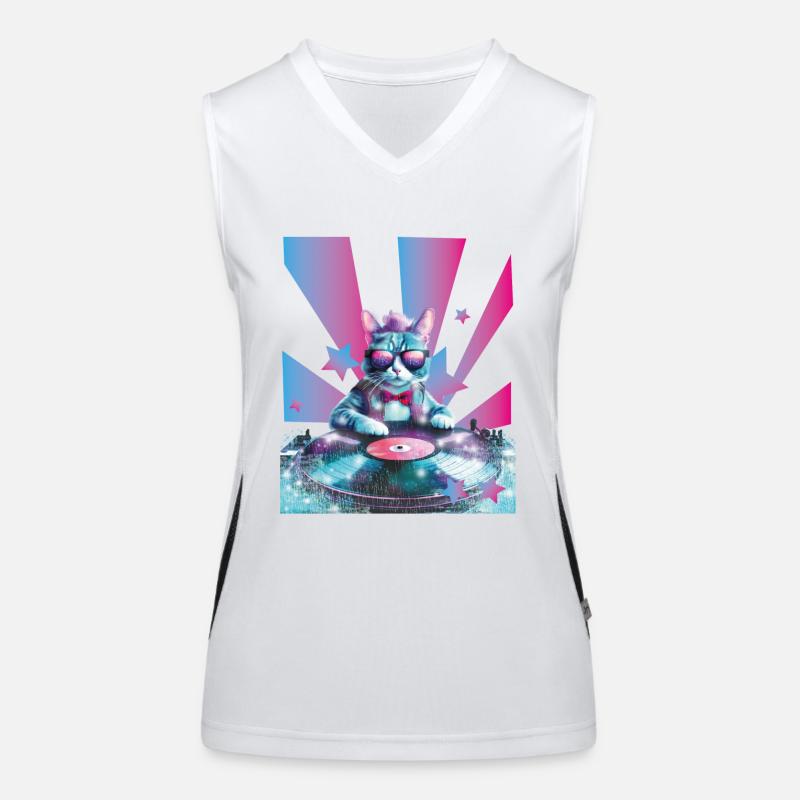 DJ Mix, Ai Katze Funktionelles Kontrast-Tank Top für Frauen