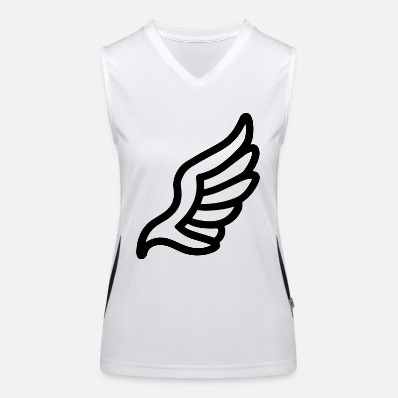 Engelsflügel Funktionelles Kontrast-Tank Top für Frauen