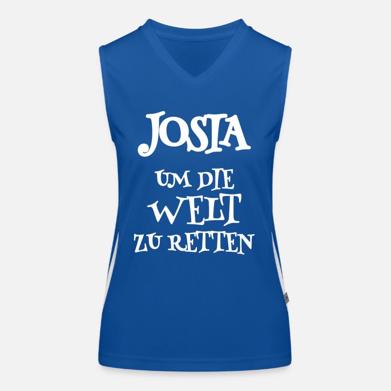 Josiah as Savior Women's Functional Contrast Tank Top