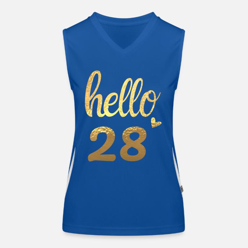 Hello 28 doré Débardeur respirant contrasté Femme