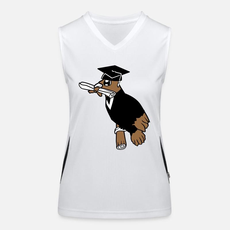 Deaf School Graduation College Certificate Certificate Certificate Women's Functional Contrast Tank Top