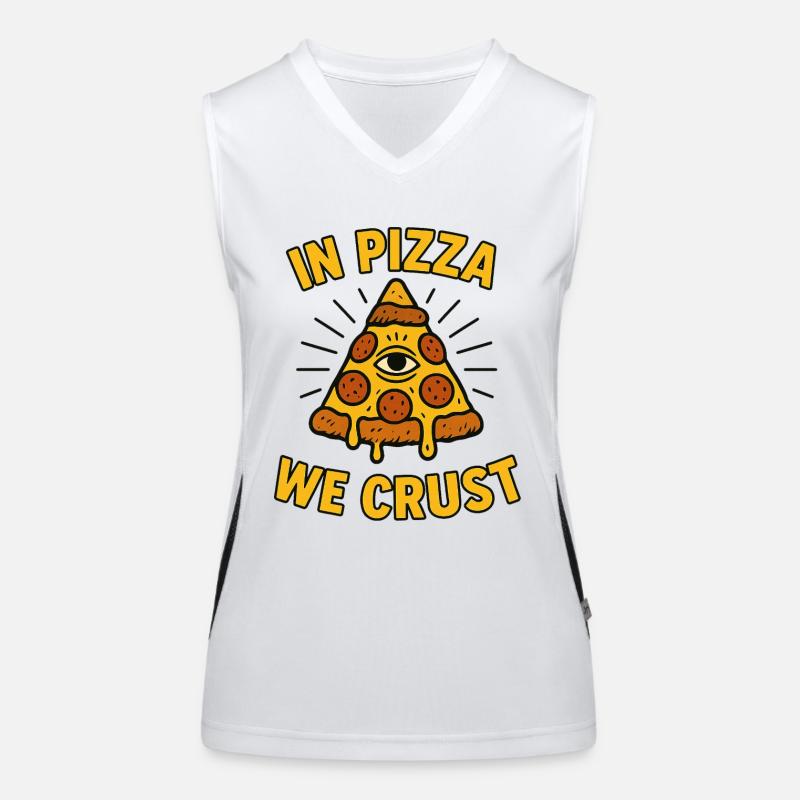 In Pizza We Crust Women's Functional Contrast Tank Top