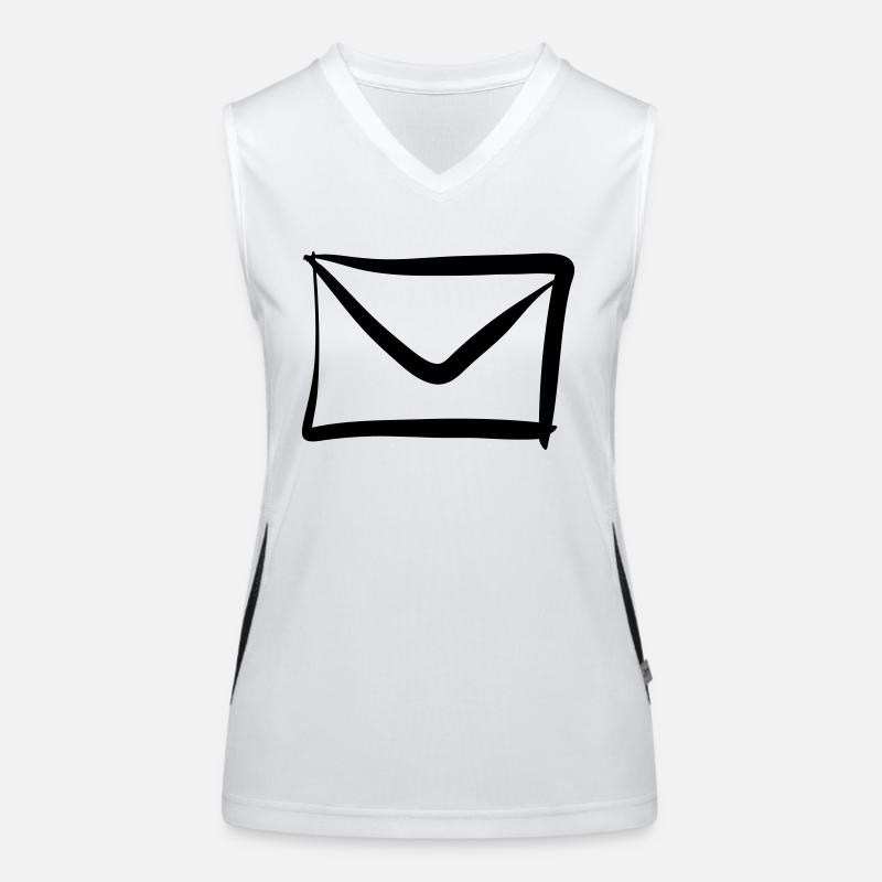 Letter / Envelope icon. Post / E-Mail. Women's Functional Contrast Tank Top