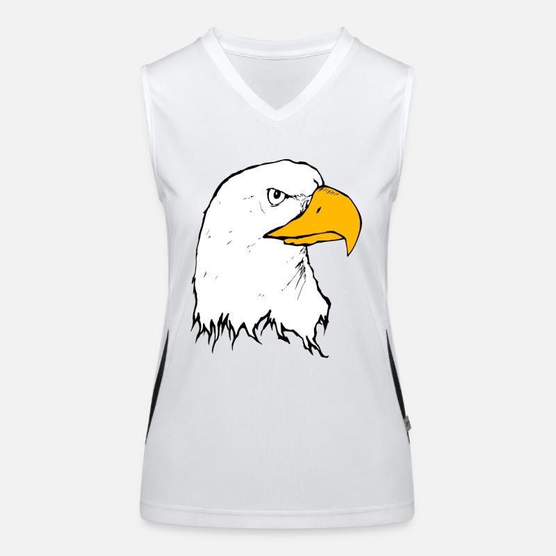 eagle eagle buzzard falcon habicht hawk falcon17 Women's Functional Contrast Tank Top