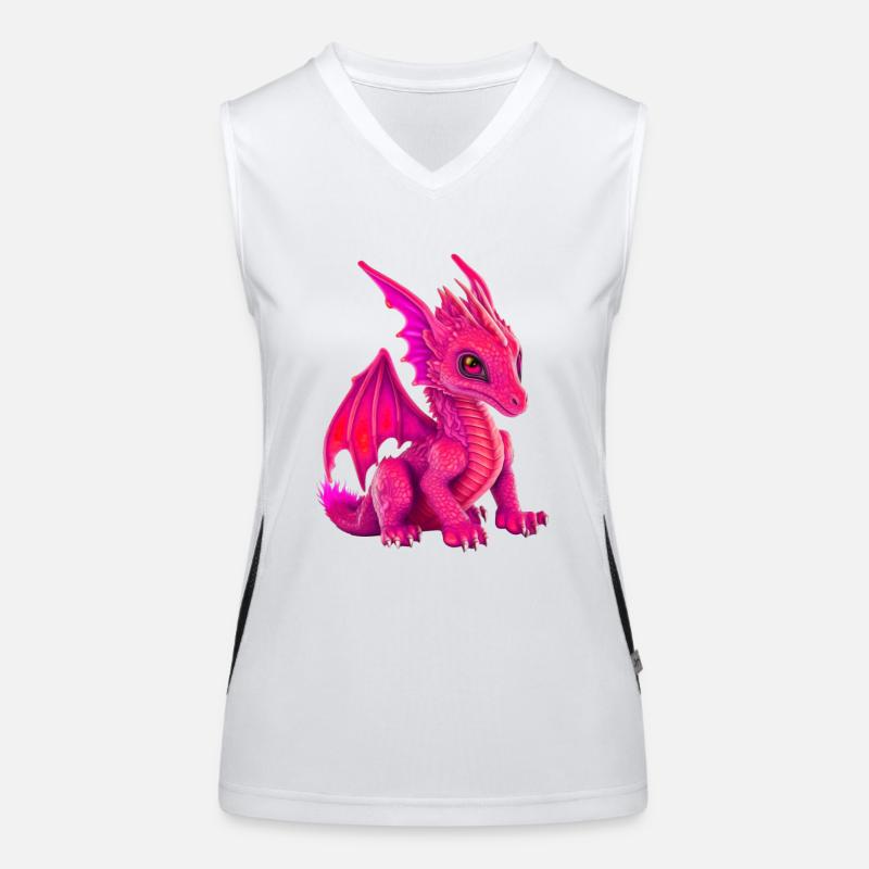 dragon Rose Débardeur respirant contrasté Femme