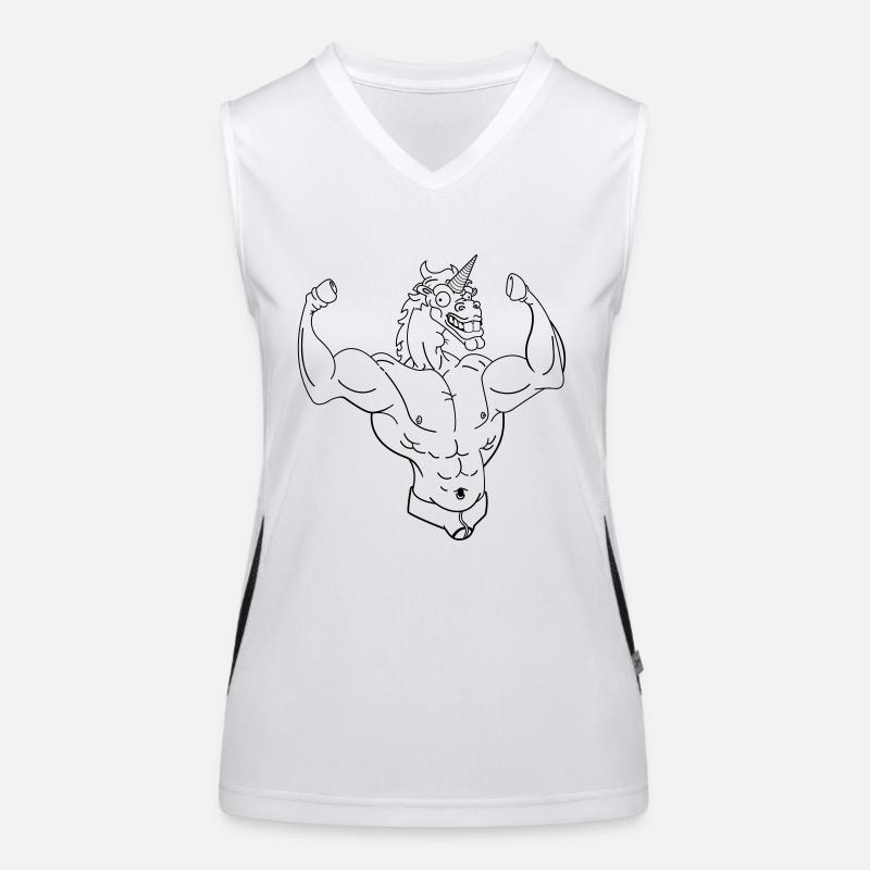 Pferdinant das Einhorn Funktionelles Kontrast-Tank Top für Frauen