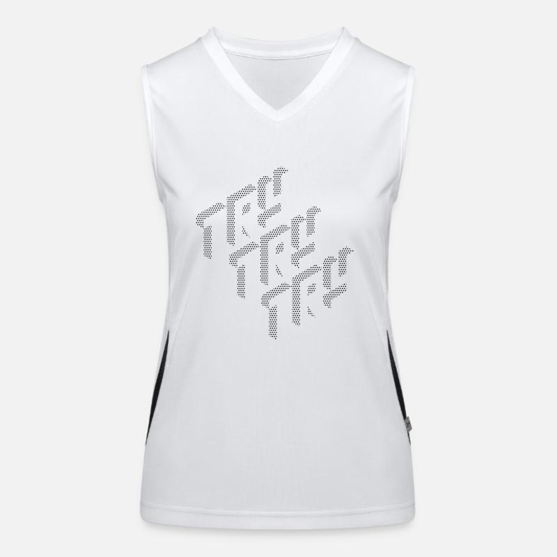 try isometrie black Funktionelles Kontrast-Tank Top für Frauen