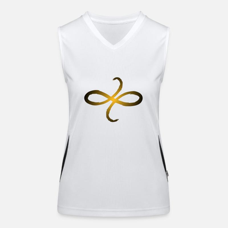 Keltische Symbole Freundschaft Geschenkidee Funktionelles Kontrast-Tank Top für Frauen