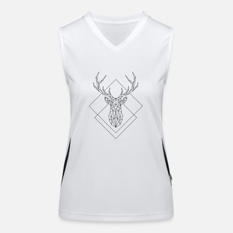 Polygon Deer Women's Functional Contrast Tank Top
