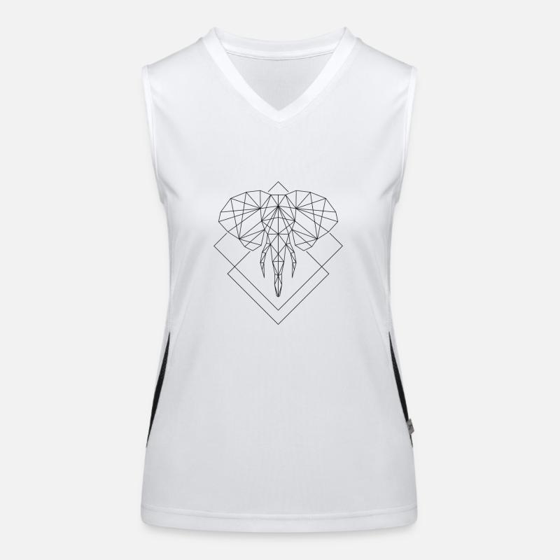 Polygone Eléphant Débardeur respirant contrasté Femme