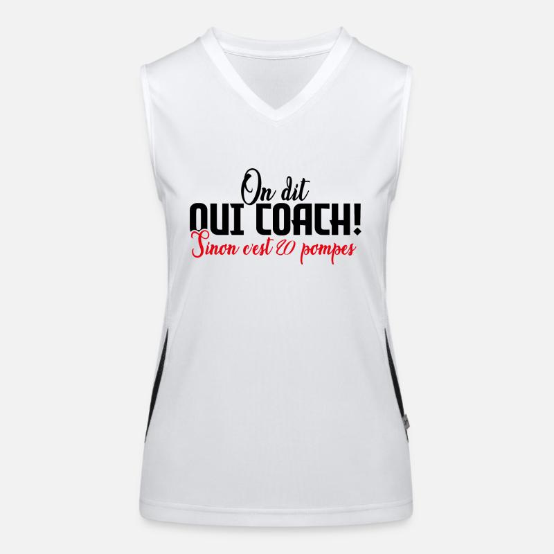 Coach | On dit oui COACH sinon c'est 20 pompes! Débardeur respirant contrasté Femme