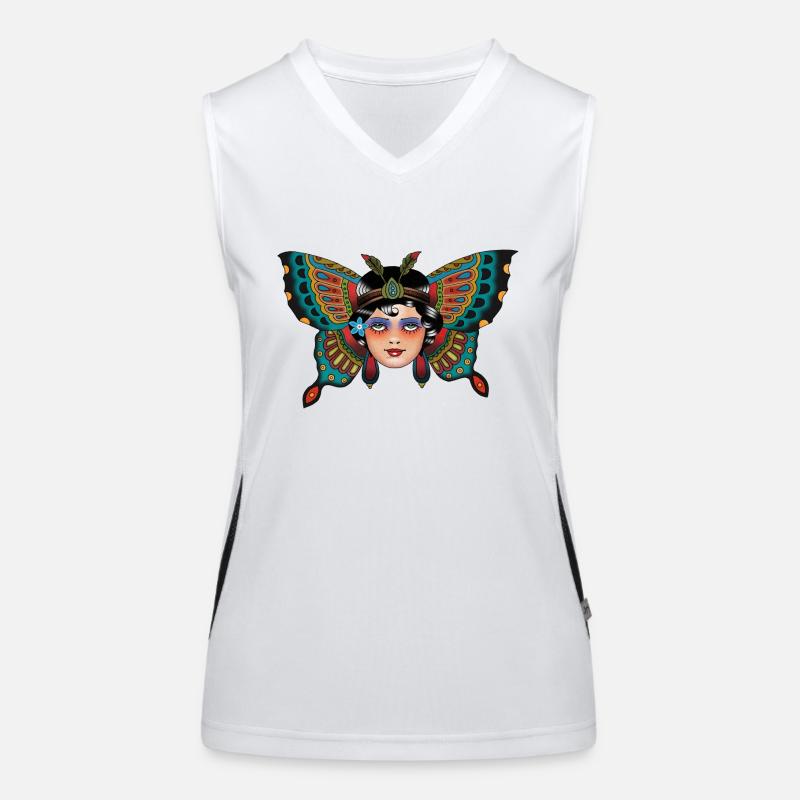 papillon Débardeur respirant contrasté Femme