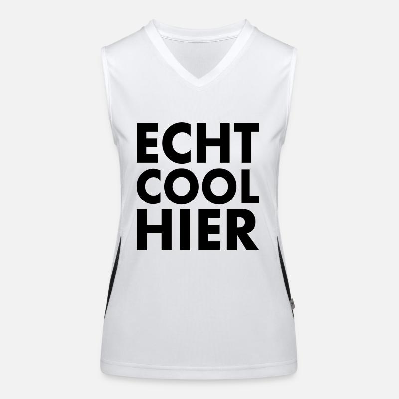 Echt cool hier Funktionelles Kontrast-Tank Top für Frauen