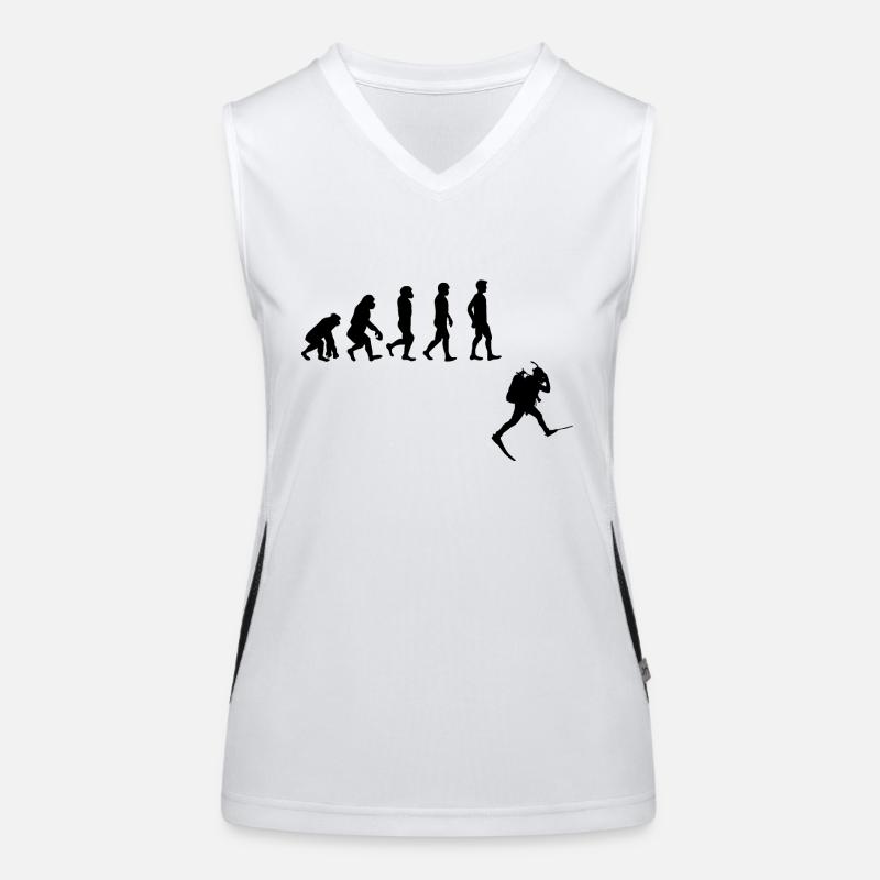 Evolution Freediving Free Diving Plongée Women's Functional Contrast Tank Top