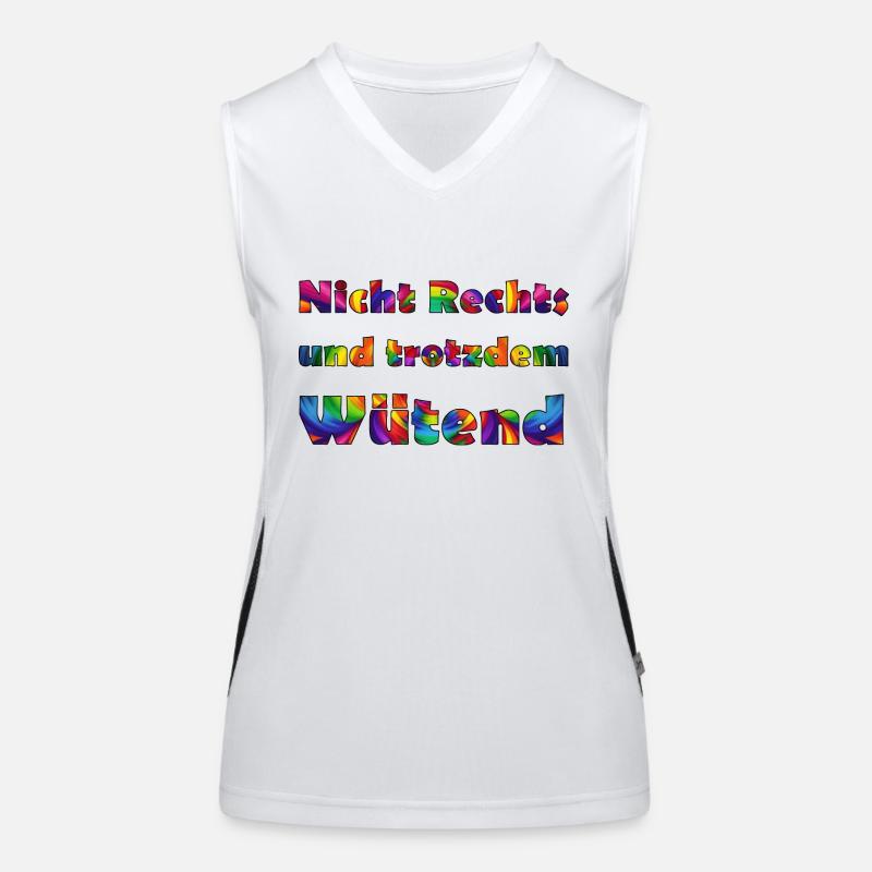 Wütend Funktionelles Kontrast-Tank Top für Frauen