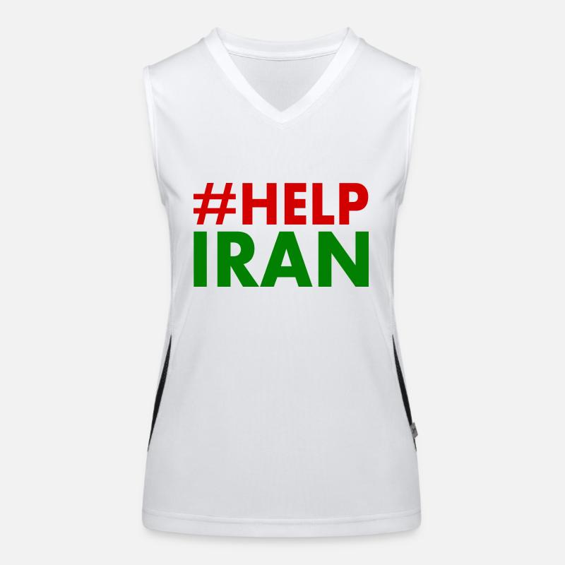 Help iran Débardeur respirant contrasté Femme