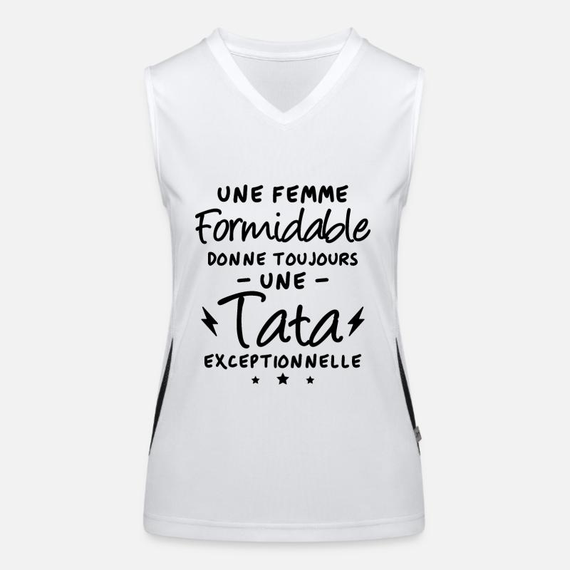 Femme formidable et tata exceptionnelle Débardeur respirant contrasté Femme