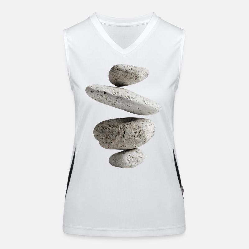 Steine Funktionelles Kontrast-Tank Top für Frauen