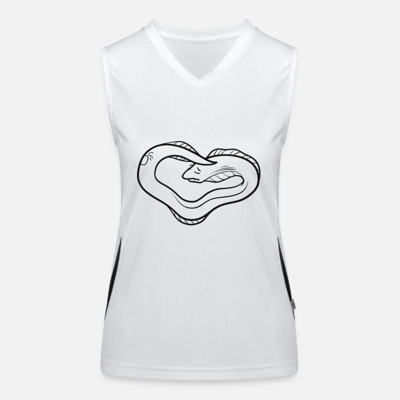 Doreene the moray eel has migraines Women's Functional Contrast Tank Top