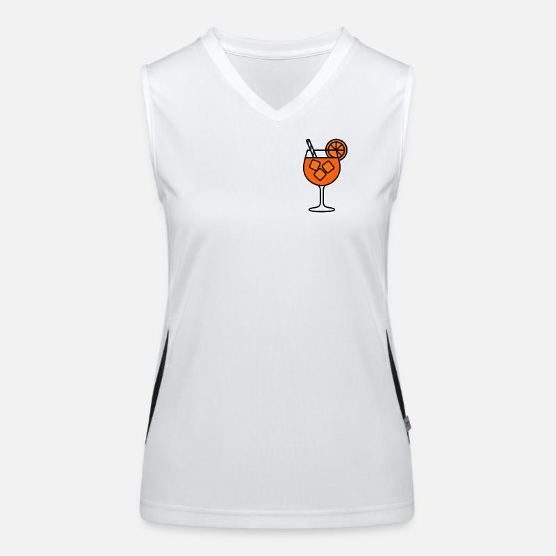 Aperitif Aperoliker Party Spritz Gift Idea Women's Functional Contrast Tank Top