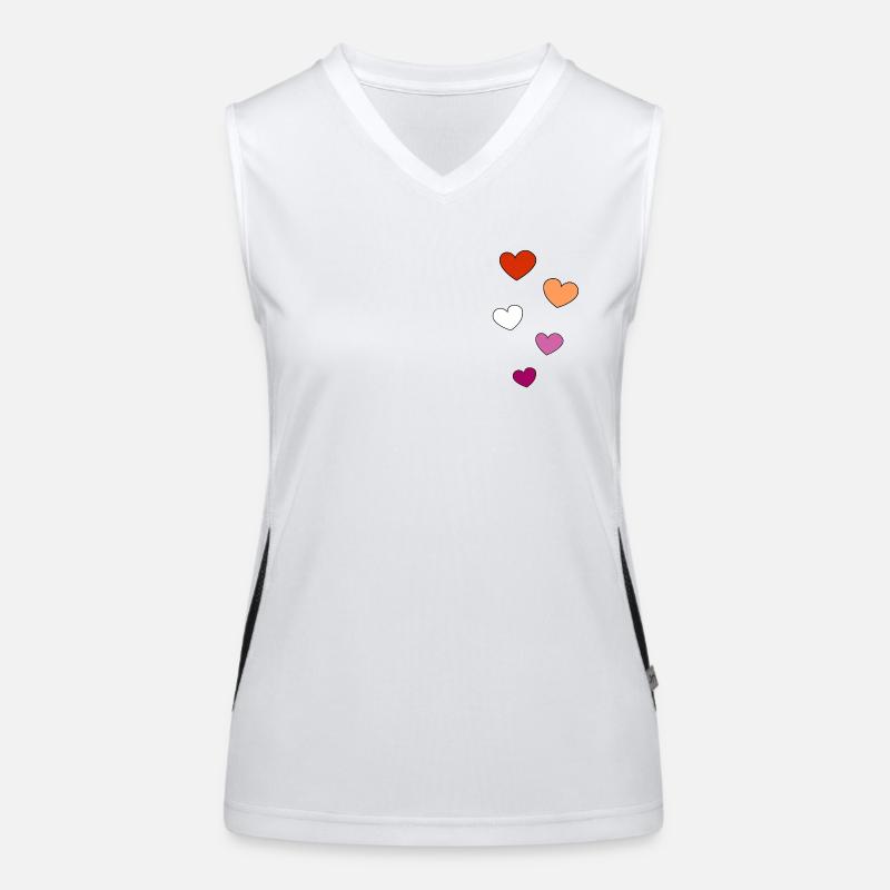 Light hearts Women's Functional Contrast Tank Top