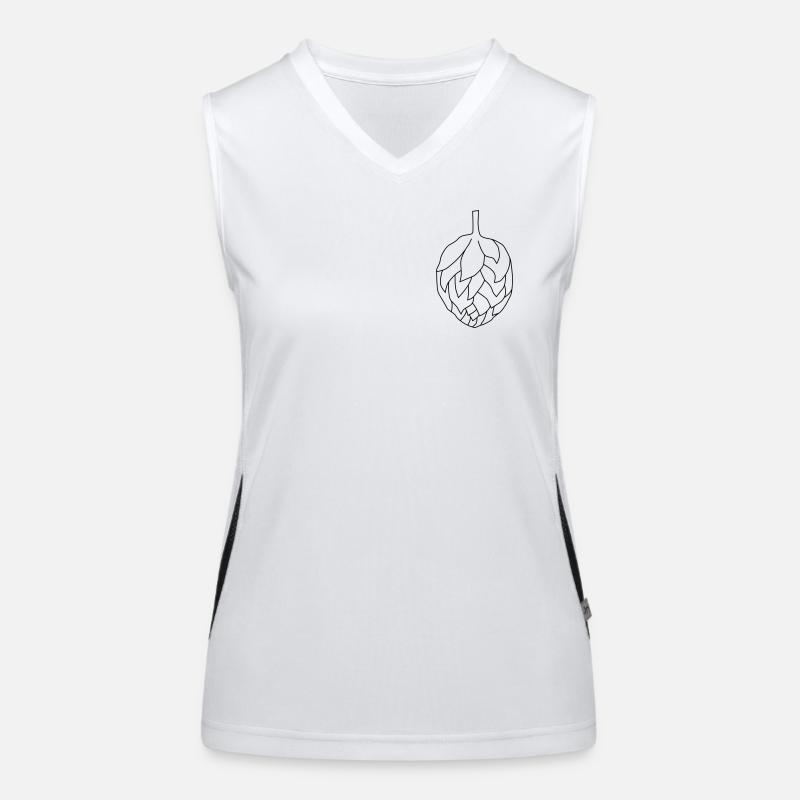 Hopfendolde - breast logo Women's Functional Contrast Tank Top