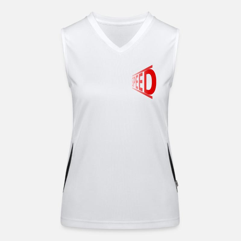Geschwindigkeit Funktionelles Kontrast-Tank Top für Frauen