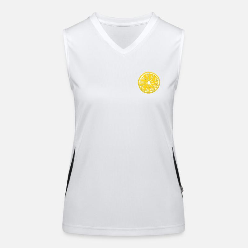 Fruit - Lemon Women's Functional Contrast Tank Top