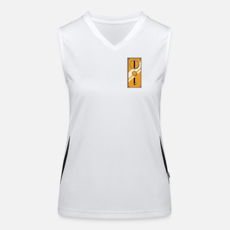 Arcade Münzeinwurf Panel Funktionelles Kontrast-Tank Top für Frauen