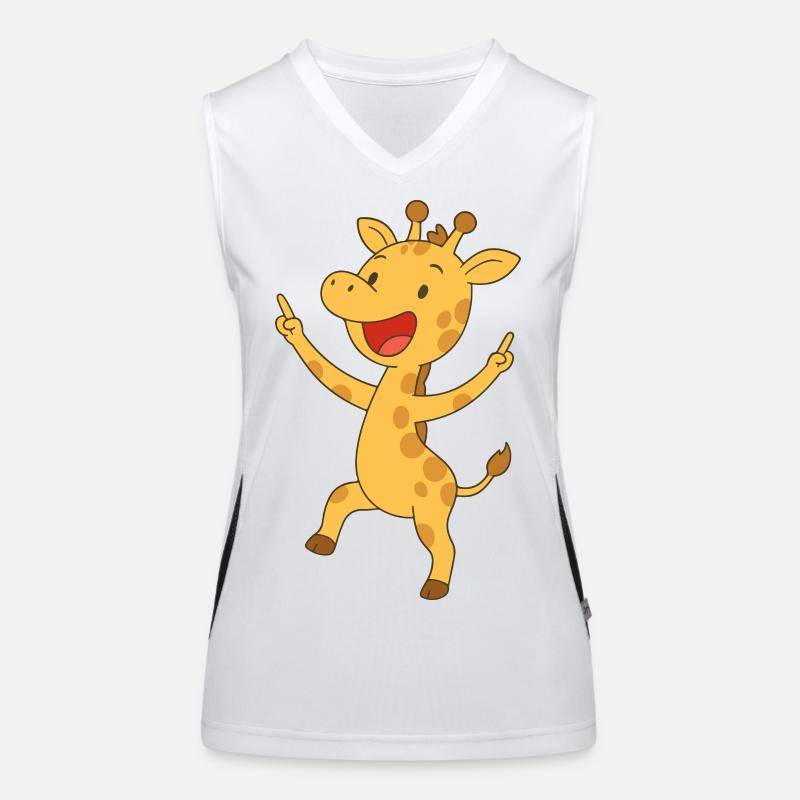 Good Mood Giraffe Women's Functional Contrast Tank Top