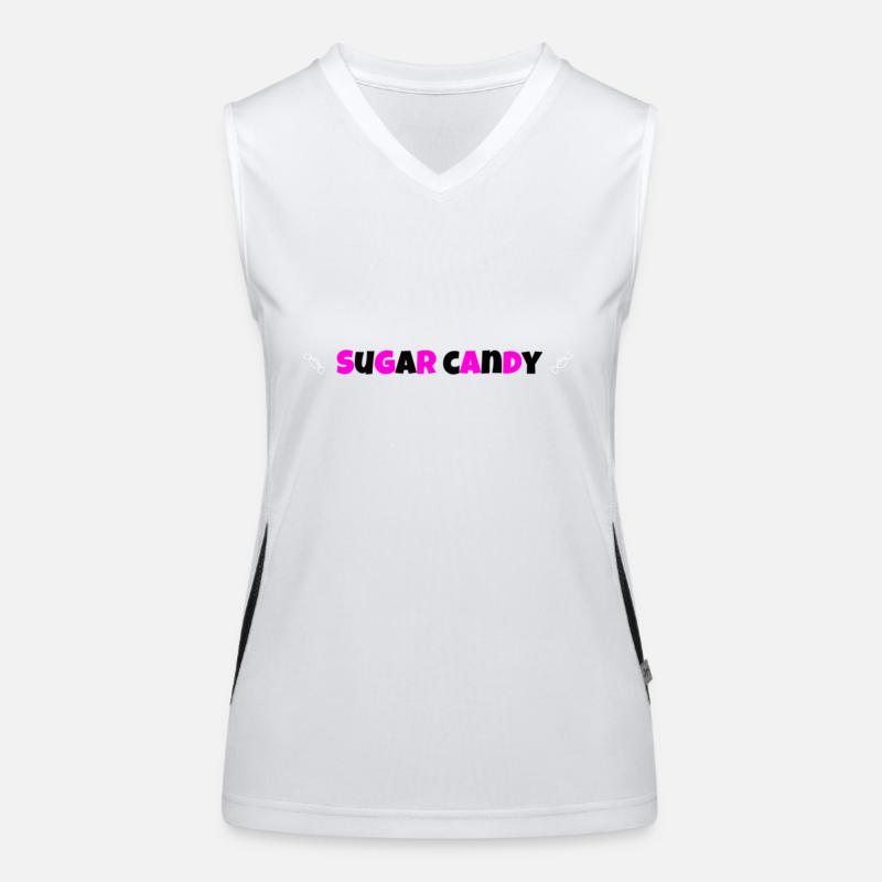 Kandiszucker Funktionelles Kontrast-Tank Top für Frauen