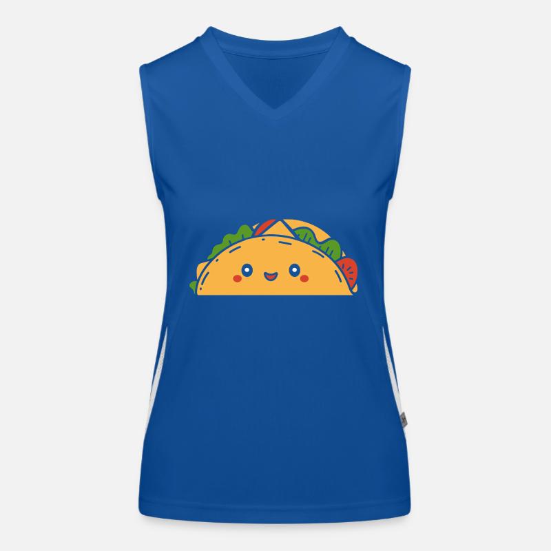 Tacos Funktionelles Kontrast-Tank Top für Frauen