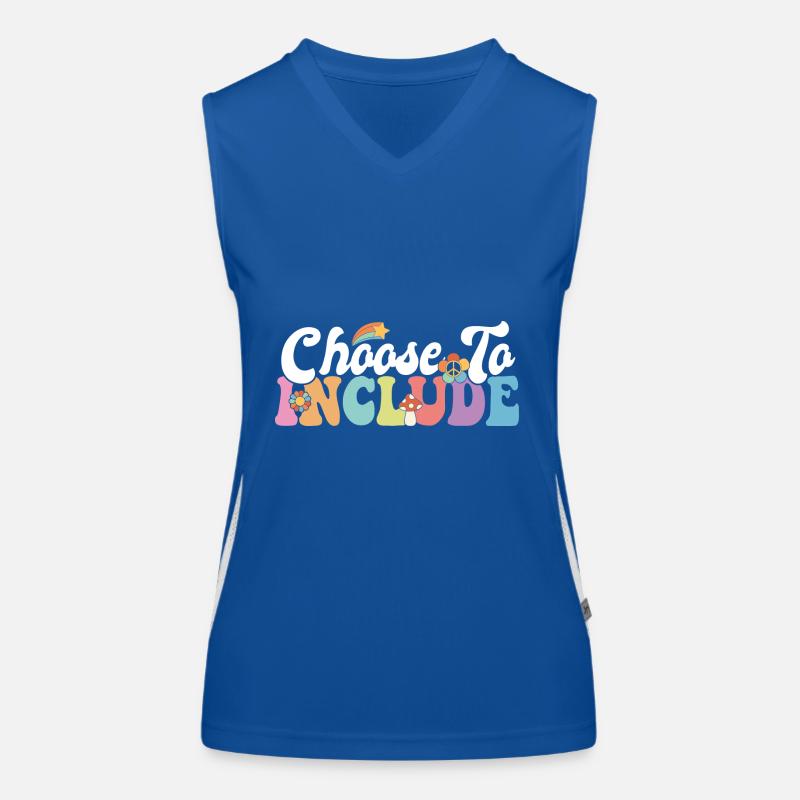 Choose to Include Sped Teacher ABA Therapist Funktionelles Kontrast-Tank Top für Frauen